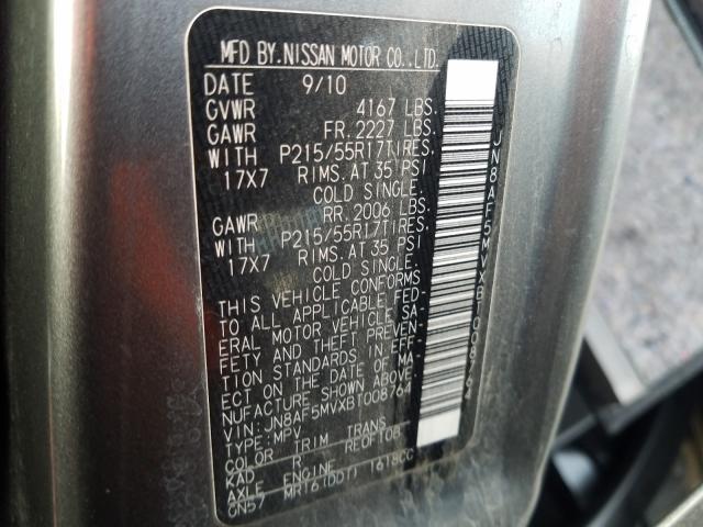 2011 NISSAN JUKE S JN8AF5MVXBT008764