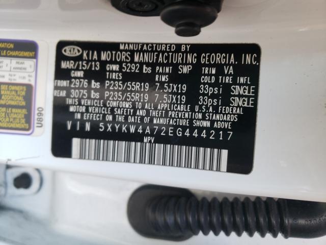 2014 KIA SORENTO SX 5XYKW4A72EG444217