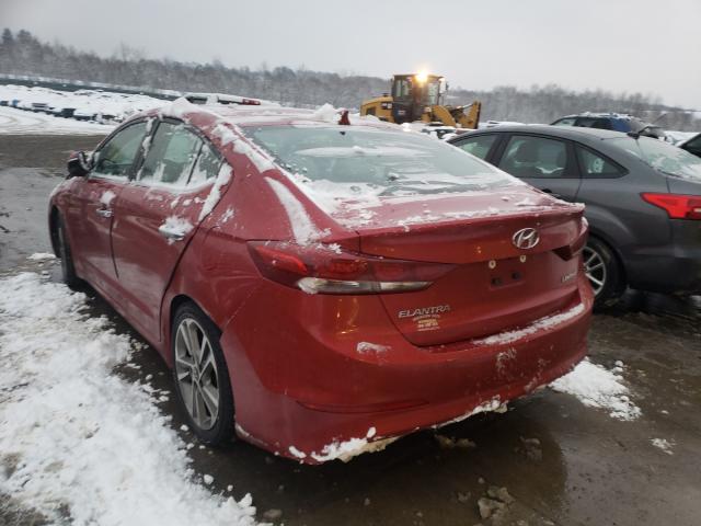 2017 HYUNDAI ELANTRA 5NPD84LF6HH031222