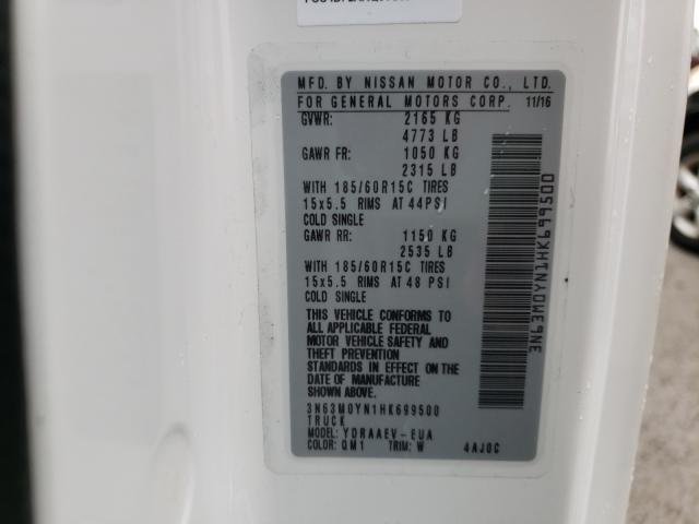 2017 CHEVROLET CITY EXPRE 3N63M0YN1HK699500