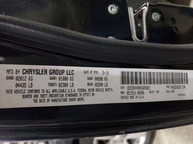 2010 DODGE CALIBER SX 1B3CB4HA9AD605691