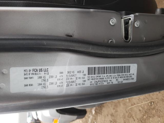 2016 JEEP PATRIOT LA 1C4NJPFA1GD740154