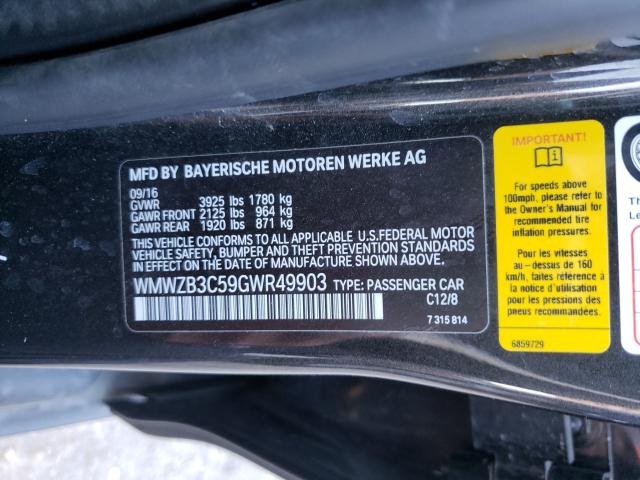 2016 MINI COOPER COU WMWZB3C59GWR49903