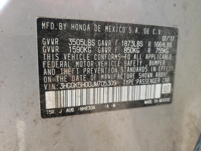 2018 HONDA FIT EX 3HGGK5H00JM705309