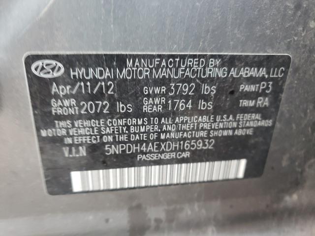 2013 HYUNDAI ELANTRA GL 5NPDH4AEXDH165932