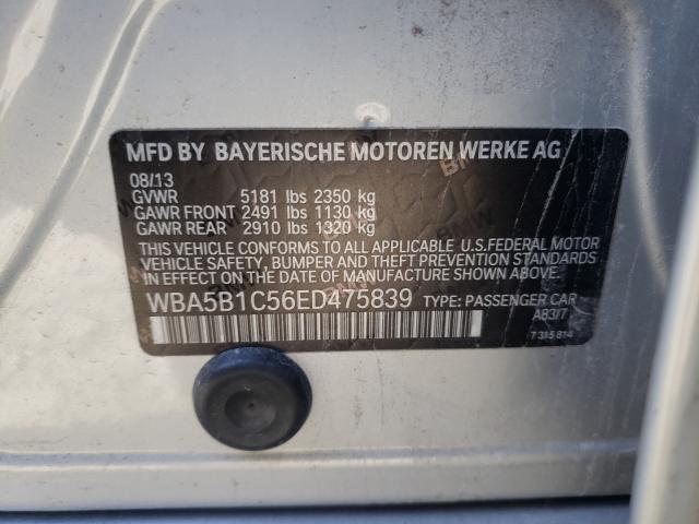 2014 BMW 535 I WBA5B1C56ED475839