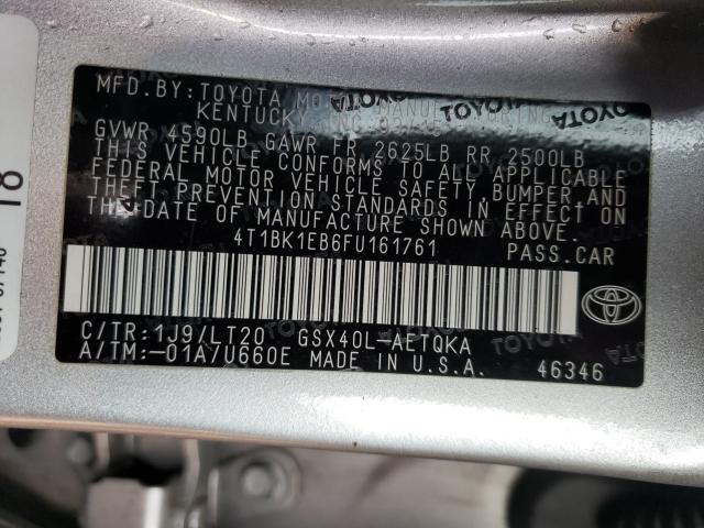 2015 TOYOTA AVALON XLE 4T1BK1EB6FU161761