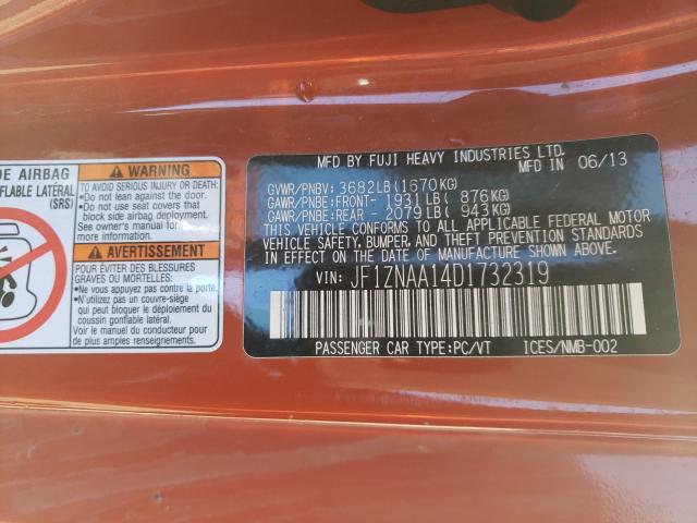 2013 TOYOTA SCION JF1ZNAA14D1732319