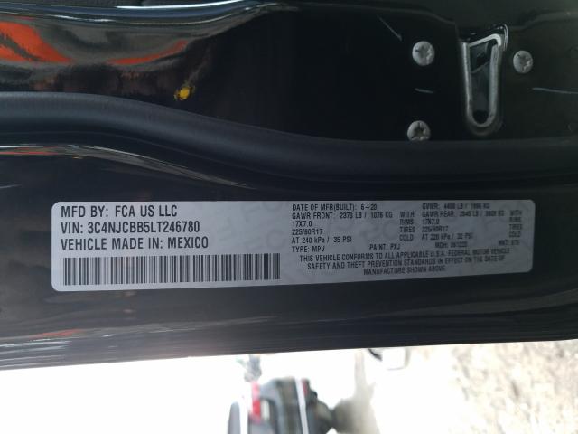 2020 JEEP COMPASS LA 3C4NJCBB5LT246780