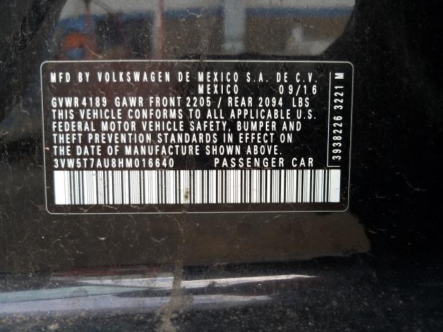 2017 VOLKSWAGEN GTI S 3VW5T7AU8HM016640