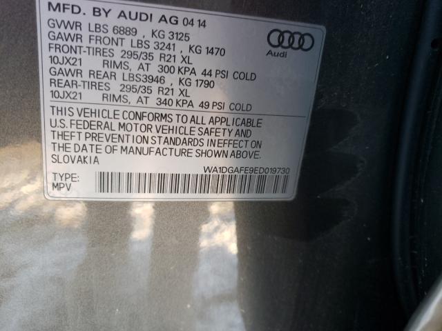 2014 AUDI Q7 PRESTIG WA1DGAFE9ED019730