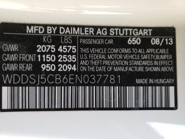 2014 MERCEDES-BENZ CLA 45 AMG WDDSJ5CB6EN037781