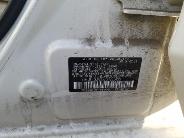 2016 SUBARU IMPREZA PR JF1GJAB61GH022495