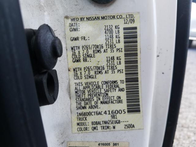 2010 NISSAN FRONTIER K 1N6BD0CT6AC416005