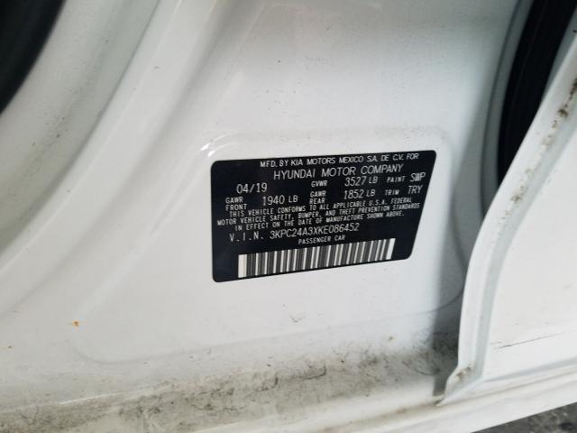 2019 HYUNDAI ACCENT SE 3KPC24A3XKE086452