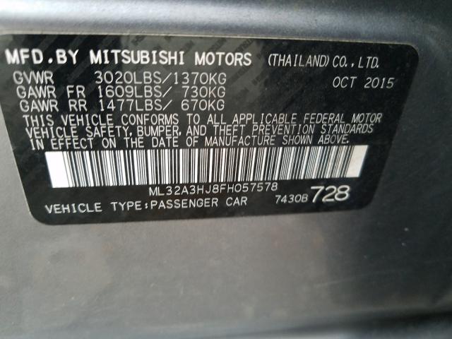 2015 MITSUBISHI MIRAGE DE ML32A3HJ8FH057578