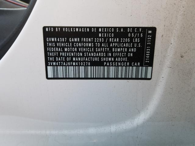 2015 VOLKSWAGEN JETTA GLI - 3VW4T7AJ6FM410278