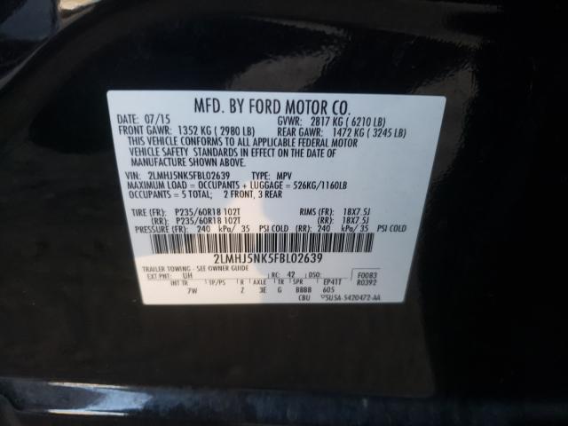 2015 LINCOLN MKT 2LMHJ5NK5FBL02639
