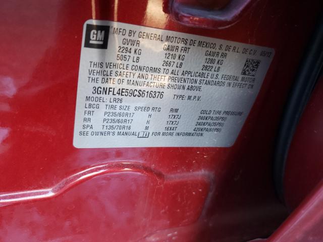 2012 CHEVROLET CAPTIVA SP 3GNFL4E59CS616376