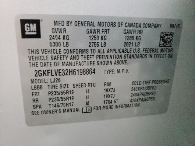 2017 GMC TERRAIN DE - 2GKFLVE32H6198864