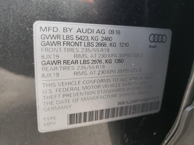 VIN WA1L2AFP1HA057972 2017 Audi Q5, Premium Plus no.10