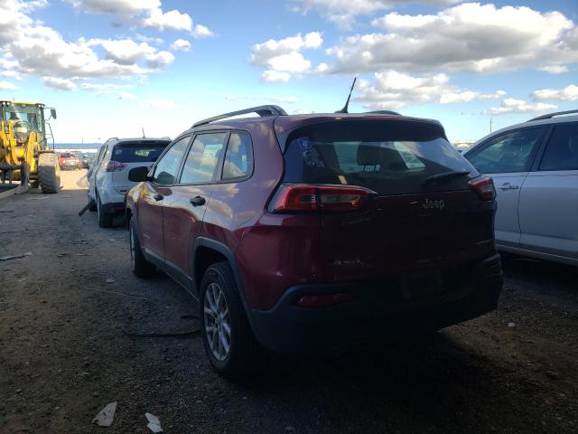 2016 JEEP CHEROKEE S 1C4PJMAB3GW110633