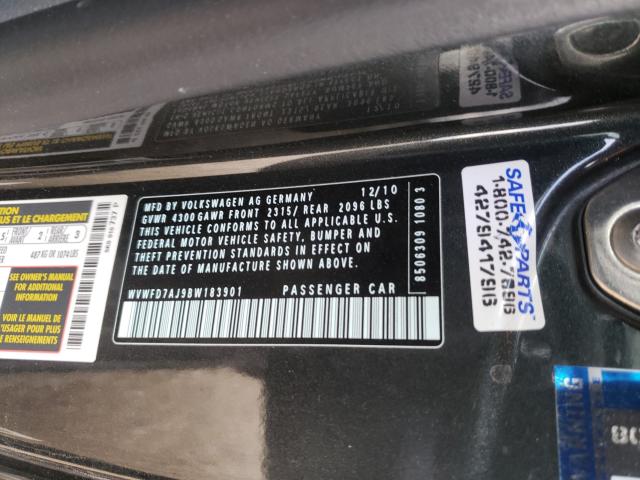 2011 VOLKSWAGEN GTI WVWFD7AJ9BW183901