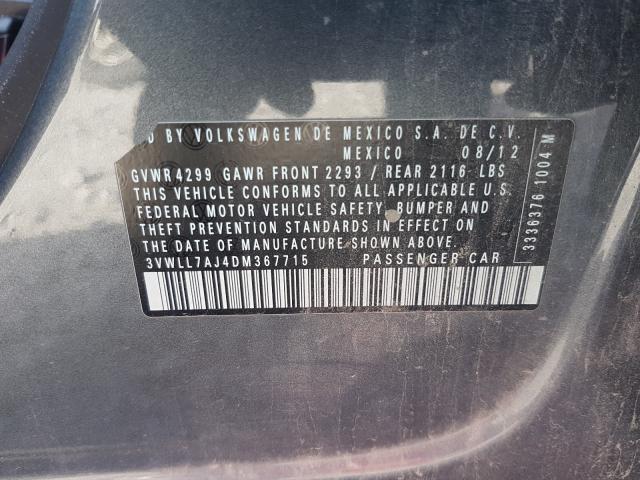 2013 VOLKSWAGEN JETTA TDI 3VWLL7AJ4DM367715