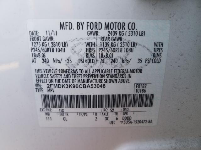 2012 FORD EDGE LIMIT 2FMDK3K96CBA53048