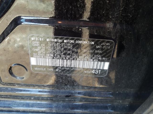 2018 MITSUBISHI OUTLANDER JA4J24A53JZ056070