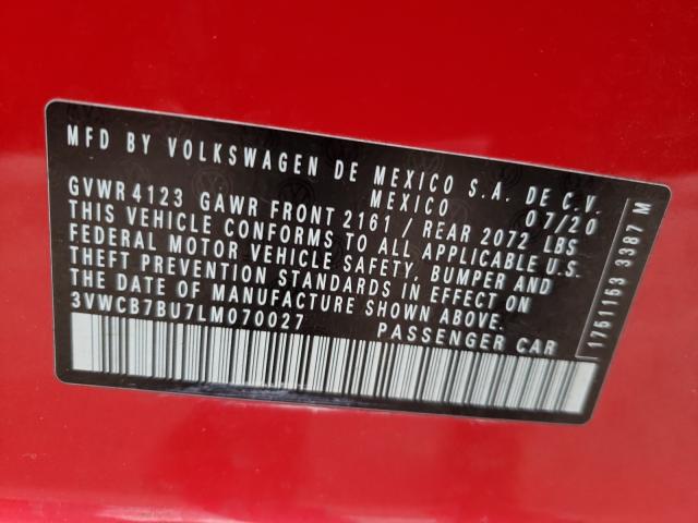 2020 VOLKSWAGEN JETTA S 3VWCB7BU7LM070027