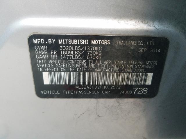 2015 MITSUBISHI MIRAGE DE ML32A3HJ2FH012572