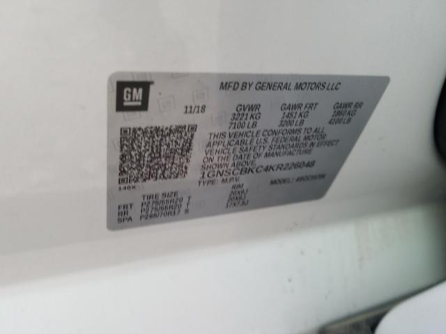 2019 CHEVROLET TAHOE C150 1GNSCBKC4KR226048