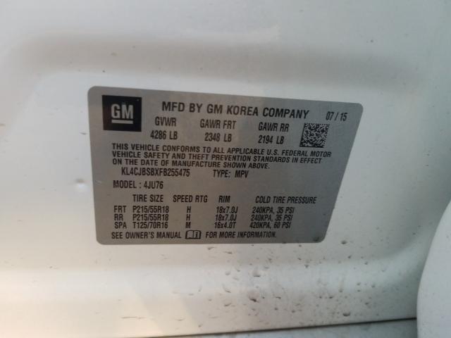 2015 BUICK ENCORE CON KL4CJBSBXFB255475