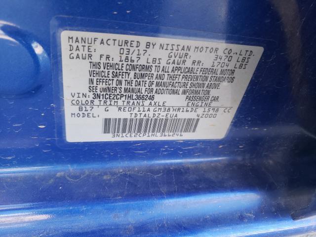 2017 NISSAN VERSA NOTE 3N1CE2CP1HL366246