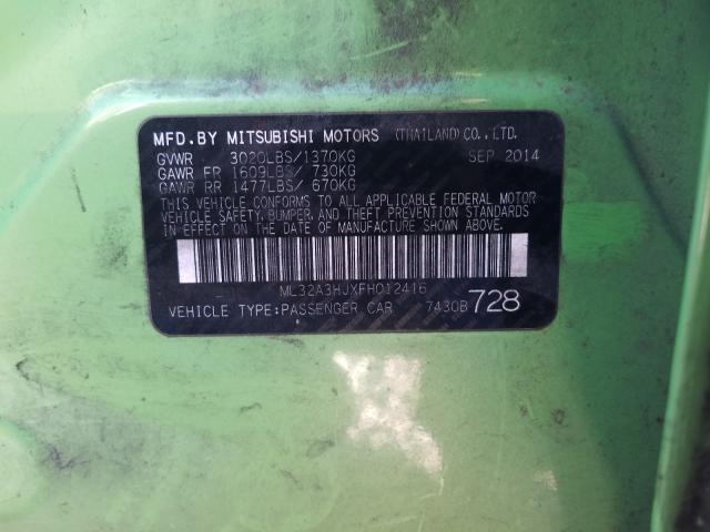 2015 MITSUBISHI MIRAGE DE ML32A3HJXFH012416
