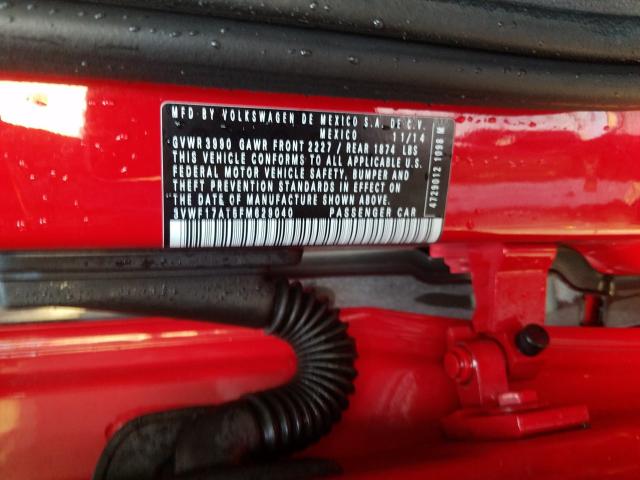 2015 VOLKSWAGEN BEETLE 1.8 3VWF17AT5FM629040