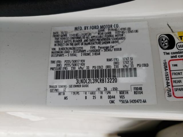 2012 LINCOLN MKZ HYBRID 3LNDL2L39CR813220