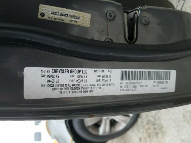 2011 DODGE CALIBER MA 1B3CB3HAXBD296518