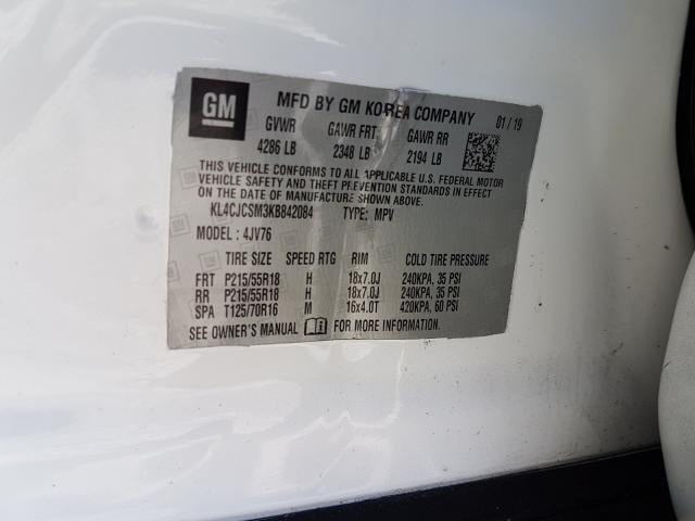 2019 BUICK ENCORE ESS KL4CJCSM3KB842084
