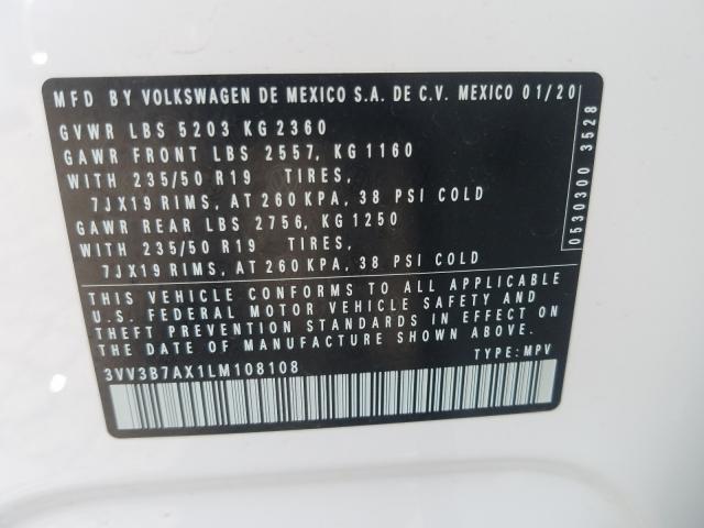 2020 VOLKSWAGEN TIGUAN SE 3VV3B7AX1LM108108