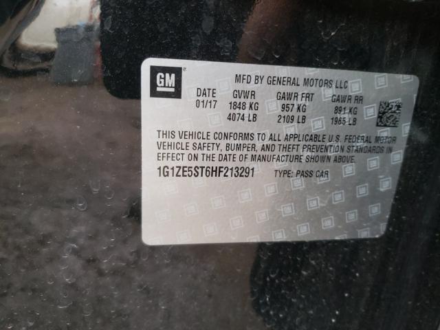 2017 CHEVROLET MALIBU 1G1ZE5ST6HF213291