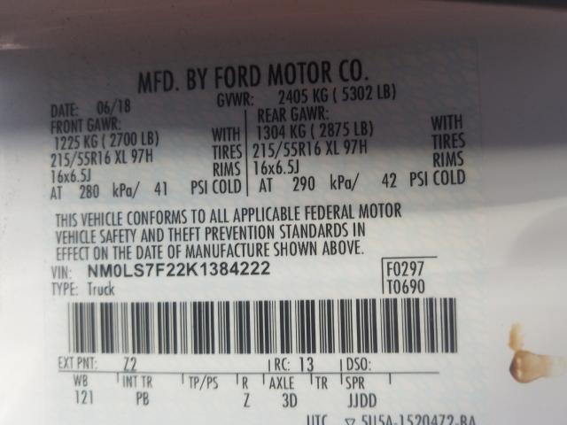 2019 FORD TRANSIT CO NM0LS7F22K1384222