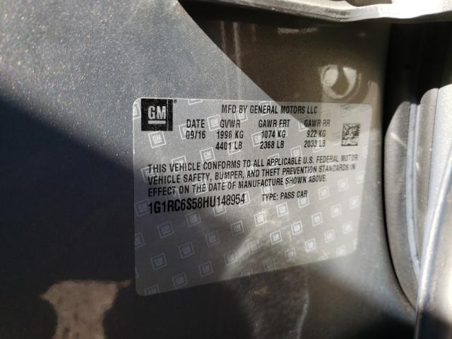 2017 CHEVROLET VOLT LT 1G1RC6S58HU148954