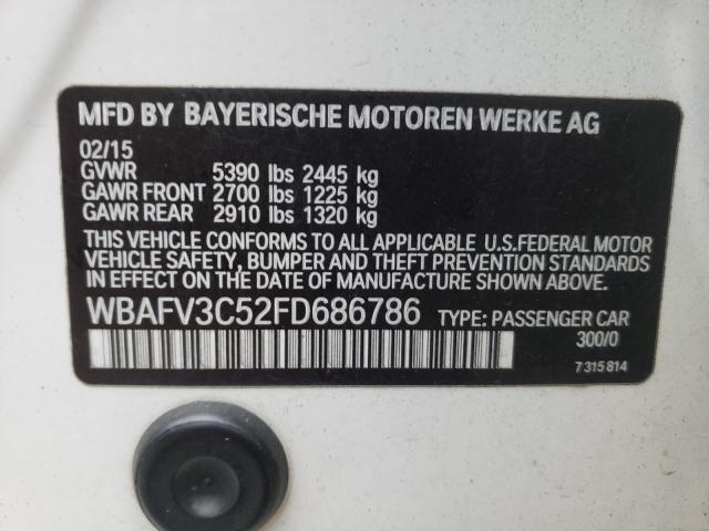 2015 BMW 535 D XDRI WBAFV3C52FD686786