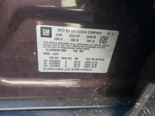 2013 BUICK ENCORE CON KL4CJBSB4DB176056
