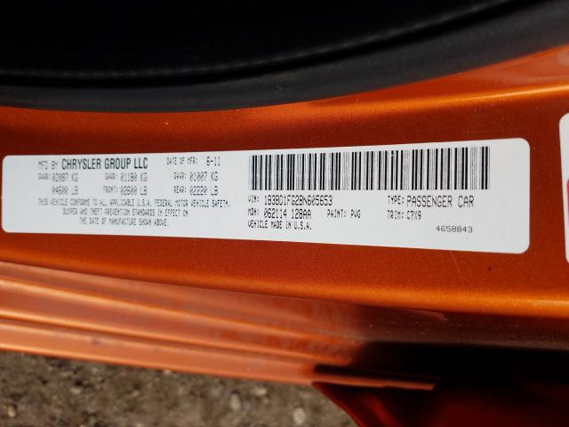 2011 DODGE AVENGER MA 1B3BD1FG2BN605653