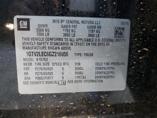 2016 GMC SIERRA K15 1GTV2LEC6GZ216056