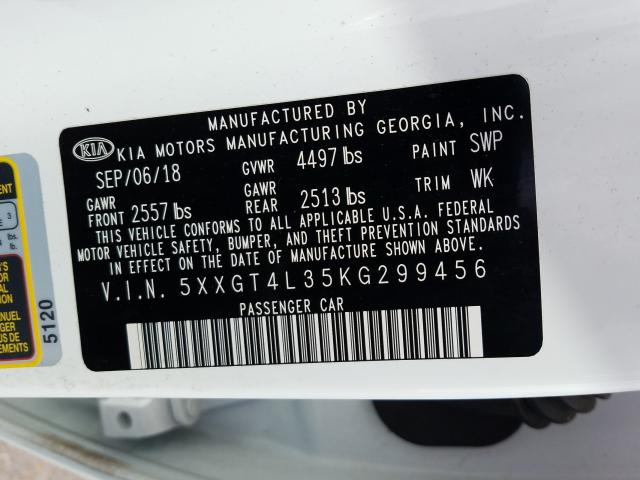 2019 KIA OPTIMA LX 5XXGT4L35KG299456