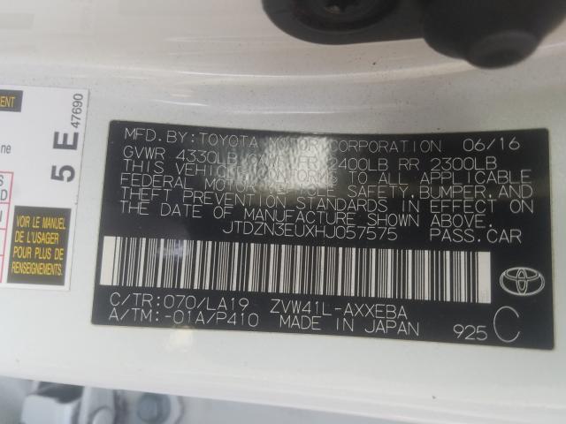 2017 TOYOTA PRIUS V JTDZN3EUXHJ057575